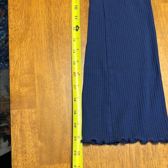 Navy Blue Kids Ribbed Bottoms - Picture 7 of 7